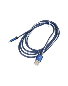 Кабель USB A m micro USB B m 2м Blue Digma