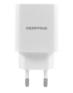 Сетевое зарядное устройство GF AC USBA белый Gerffins