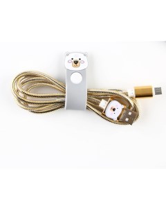 Набор держатель для провода кабель micro USB Winter 1А 1м Like me