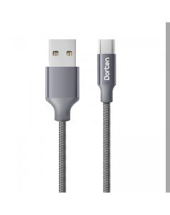 Кабель USB C to USB Cable Metallic Series 2 м Dark Gray Dorten