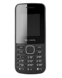 Телефон мобильный TM 117 на 2 sim карты чёрный Texet