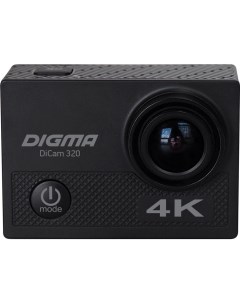 Экшн камера DiCam 320 Black 1622963 Digma