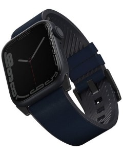Ремешок для Apple Watch 45 44 42 мм Синий 45MM STRABLU Uniq