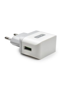 Сетевое зарядное устройство QY 10G 1 USB 1 A white Luxcase