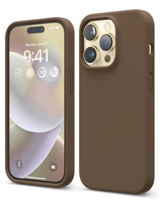 Чехол Liquid Soft Silicone Case для iPhone 14 Pro Brown Elago