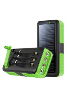 Внешний аккумулятор 30000 мА ч для мобильных устройств зеленый черный 4745 1 2emarket