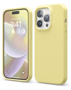 Чехол Liquid Soft Silicone Case для iPhone 14 Pro Yellow Elago