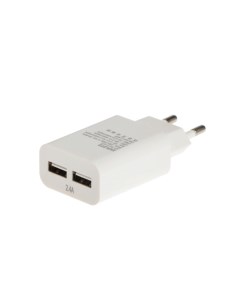 Сетевое зарядное устройство EX Z 1421 2 USB 2 4 А белое Exployd