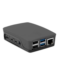 Корпус компьютерный Pi 4 RPI 4B case B Gray Black Raspberry