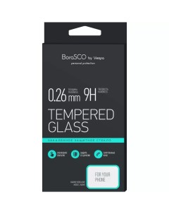 Защитное стекло для смартфона Borasco для Apple iPhone 7 8 SE черная рамка черная Vespa