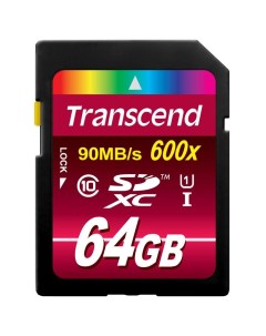 Карта памяти Card SDXC 64GB Transcend