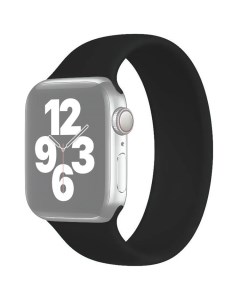 Ремешок для Apple Watch 1 6 SE 42 44 мм силиконовый 135мм Черный Innozone