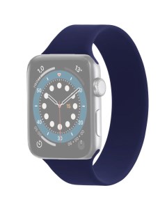 Ремешок для Apple Watch 1 6 SE 42 44 мм силиконовый 145мм Темно синий Innozone