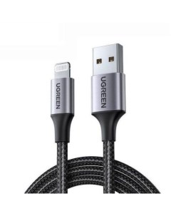 Кабель Lightning to USB Cable Alu Case with Braided 1m US199 Black 60156 Ugreen