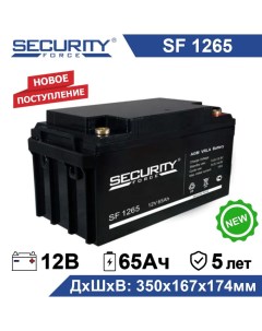 Аккумулятор для ИБП SF 1265 65 А ч 12 В Security force