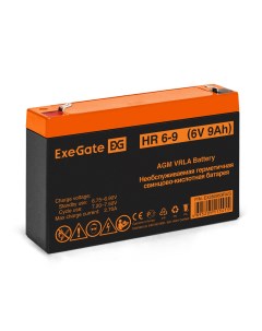 Аккумуляторная батарея HR 6 9 6V 9Ah 634W Exegate