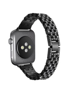 Ремешок Apple Watch 38 mm Diamond черный Nobrand