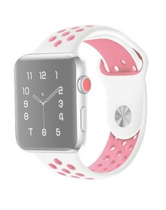 Ремешок APWTSIH42 13 для Apple Watch 1 6 SE 42 44 мм Белый Розовый Innozone