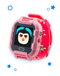 GPS часы Pingo Electro 2G Розовый приложение в подарок Где мои дети