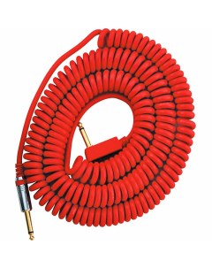 Кабель аудио 1xJack 1xJack Vintage Coiled Cable Red 9 0m Vox