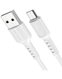 Дата кабель USB 2 0A для micro USB K26m TPE 1м White More choice