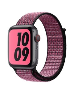 Ремешок Nylon для Apple Watch 38 40mm pink black Krutoff