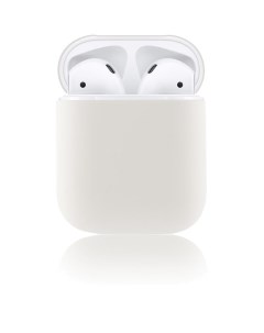 Чехол силиконовый B для Apple AirPods белый Rosco