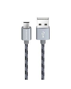 Кабель BX24 Ring USB micro USB Grey Borofone