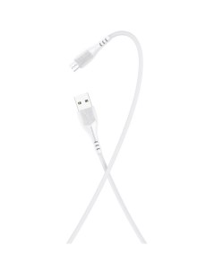 Дата кабель K22m USB 2 4A для micro USB TPE 1м White More choice