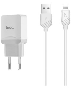 Сетевое зарядное устройство C22A для Apple iPhone 5 5S 1xUSB 2 4 A white Hoco