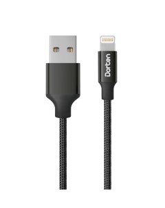 Кабель Lightning to USB Cable Metallic Series 1 2 м Black Dorten