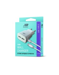 Сетевое зарядное устройство 2xUSB 2 1 A 38686 white Borasco