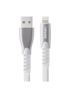 Кабель Lightning to USB Cable Flat Series 1 м White Dorten