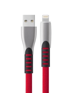 Кабель Lightning to USB Cable Flat Series 1 м Red Dorten