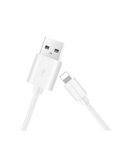 Дата кабель K13i USB 2 1A для Lightning 8 pin TPE 1м White More choice