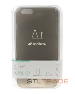 Силиконовый чехол для iPhone 6 5 5 Air черный Melkco