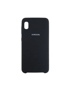 Чехол Samsung Galaxy A01 Core черный Silicone cover