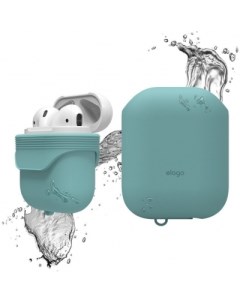 Чехол Waterproof Hang Case для Airpods Turquoise Elago