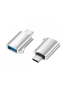 Переходник AD02 OTG TYPE C TO USB 2 0 серебрист PRAD02TUSR Péro