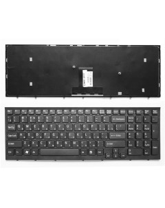 Клавиатура для ноутбука Sony Vaio VPC EB Series Плоский Enter Черная с черной рамкой Topon