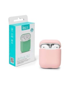 Чехол Airpods Silicon Case 1 2 Pink Isa