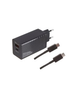 Сетевое зарядное устройство 2USB 3 0A QC 3 0 PD 60W NC76Sа Black More choice