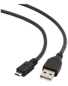 Кабель USB 2 0 Pro AM microBM 5P 0 3м экран черный пакет CCP mUSB2 AMBM 0 3M Gembird
