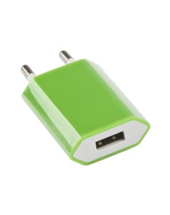Сетевое зарядное устройство 1 USB 1 A green Liberty project