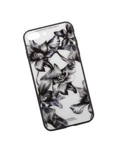Чехол для iPhone 7 Plus Azure Stone Series Glass Protective Case лилии на белом Wk