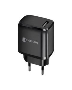 Зарядное устройство сетевое EV AC USBA10 USB 2A черный Everstone