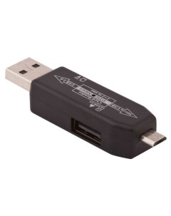 Картридер USB Micro USB OTG слоты Micro SD USB Black Liberty project