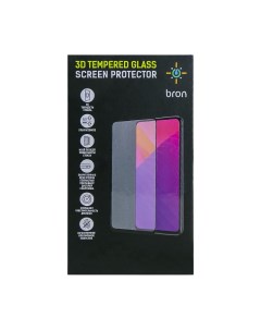 Защитное стекло Anti Spy для Apple iPhone 11 Pro 3D Full Glue черная рамка Bron