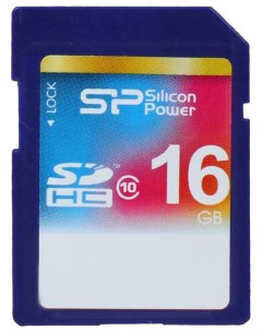 Карта памяти SDHC SP016GBSDH010V10 16GB Silicon power