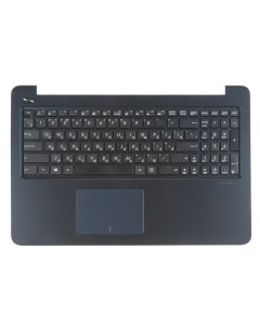 Клавиатура для ноутбука Asus E502MA 2B с топкейсом черный с тачпадом Rocknparts